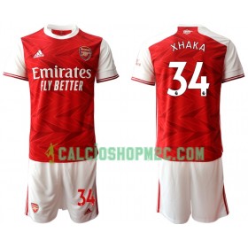 Arsenal Granit Xhaka 34 Bambino Maglia Prima 2020/2021 Manica Corta (+ Pantaloncini)